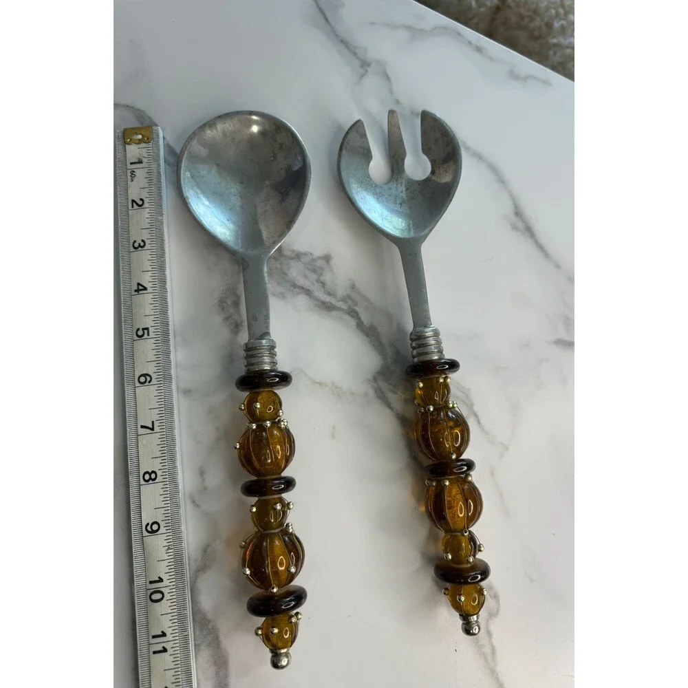 Art Glass Beaded Handle 12